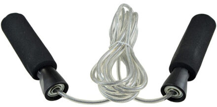 Snelheidsstaal springtouw - maat One size Grijs