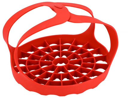 Snelkookpan Sling Siliconen Bakvormen Lifter Fornuizen Anti-slip Afvoer Pad Warmte Geïsoleerde Mat Ei Rack Keuken Accessoires ronde rooster