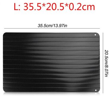 Snelle Dooi Lade Bevroren Voedsel Vlees Fruit Quick Ontdooien Plaat Keuken Ontdooien Board Multifunctionele Aluminium Gadget Tool L 35X20.5X0.2cm