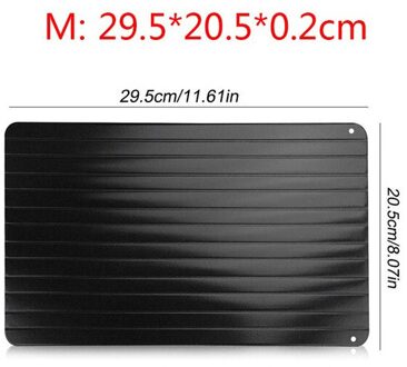 Snelle Dooi Lade Bevroren Voedsel Vlees Fruit Quick Ontdooien Plaat Keuken Ontdooien Board Multifunctionele Aluminium Gadget Tool M 29.5X20.5X0.2cm