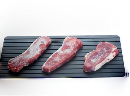 Snelle Ontdooien Lade Aluminium Keuken De Veiligste Manier Om Ontdooien Vlees Of Bevroren Voedsel Snel Zonder Elektriciteit Magnetron Wa