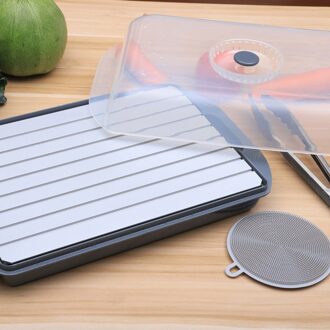 Snelle Ontdooien Lade Dooi Bevroren Voedsel Vlees Fruit Quick Aluminium Stalen Plaat Board Ontdooien Ontdooier Plaat Keuken Gadget