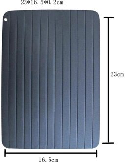Snelle Ontdooien Lade Dooi Bevroren Voedsel Vlees Fruit Quick Ontdooien Plaat Board Ontdooien Keuken Gadget Tool 23x16.5x0.2cm