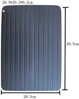 Snelle Ontdooien Lade Dooi Bevroren Voedsel Vlees Fruit Quick Ontdooien Plaat Board Ontdooien Keuken Gadget Tool 29.5x20.3x0.2cm