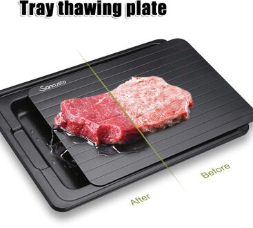 Snelle Ontdooien Lade Met Cleaner Bevroren Vlees Ontdooien Voedsel Ontdooien Plaat Board Keuken Tool G10