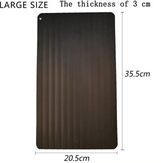 Snelle Ontdooien Lade Ontdooien Rundvlees Vlees Bevroren Voedsel Snel Ontdooien Board Plaat Ontdooien Boards Aluminium Keuken Tool Gadgets groot