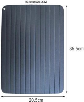 Snelle Ontdooien Lade Snelle Dooi Bevroren Vlees Vis Zee Voedsel Quick Ontdooien Plaat Board Lade Thuis Keuken Gadget Gereedschap 35.5x20.5x0.2CM