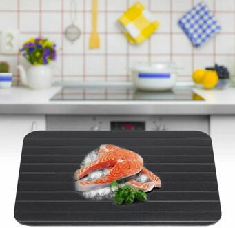 Snelle Ontdooien Lade Snelle Dooi Bevroren Voedsel Vlees Vis Zee Keuken Plaat Quick Lade Board Tool Gadget Ontdooien 1Pc t5V2 L 35X20.5X0.2cm