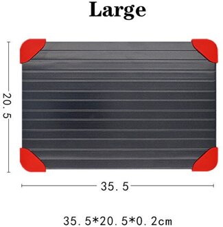 Snelle Ontdooien Lade Snelle Dooi Vlees Vis Fruit Zee Voedsel Quick Ontdooien Plaat Board Lade Keuken Gadget Tool 0.2CM / groot