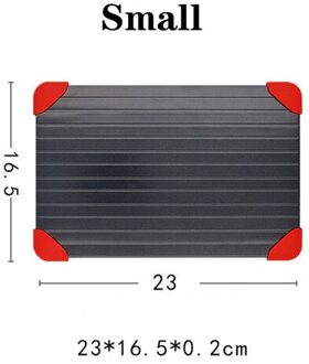 Snelle Ontdooien Lade Snelle Dooi Vlees Vis Fruit Zee Voedsel Quick Ontdooien Plaat Board Lade Keuken Gadget Tool 0.2CM / klein