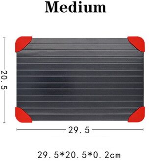 Snelle Ontdooien Lade Snelle Dooi Vlees Vis Fruit Zee Voedsel Quick Ontdooien Plaat Board Lade Keuken Gadget Tool 0.2CM / medium