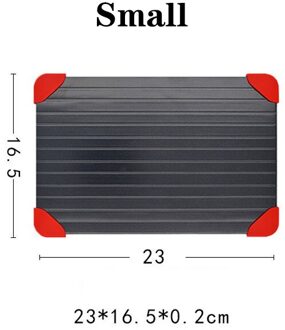 Snelle Ontdooien Lade Snelle Dooi Vlees Vis Fruit Zee Voedsel Quick Ontdooien Plaat Board Lade Keuken Gadget Tool klein