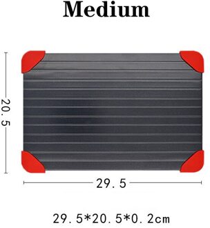 Snelle Ontdooien Lade Snelle Dooi Vlees Vis Fruit Zee Voedsel Quick Ontdooien Plaat Board Lade Keuken Gadget Tool medium