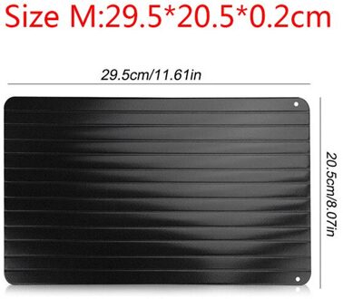 Snelle Ontdooien Lade Snelle Ontdooien Plaat Aluminium Bevroren Vlees Ontdooien Verse Gezonde Voedsel Gadgets Keuken Gereedschap M 29.5x20.5x0.2CM