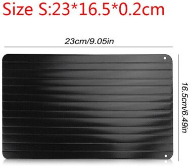 Snelle Ontdooien Lade Snelle Ontdooien Plaat Aluminium Bevroren Vlees Ontdooien Verse Gezonde Voedsel Gadgets Keuken Gereedschap S 23x16.5x0.2CM