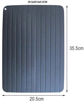 Snelle Ontdooien Lade Voedsel Vlees Fruit Quick Ontdooien Planche Decongelation Dooi Bevroren Keuken Gadgets Plaat Board Ontdooien Lade 35.5x20.5x0.3CM