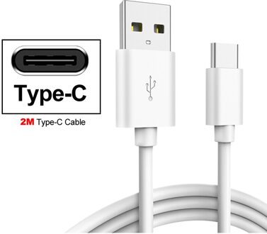 Snelle Oplader voor Huawei Y5 Y6 Y5 III Y7 Y9 NOVA JONG Y625 Y635 Y6 PRO Nova 2 lite honor 7A Y6 3.1 Type-C Usb Kabel 2m type-C kabel