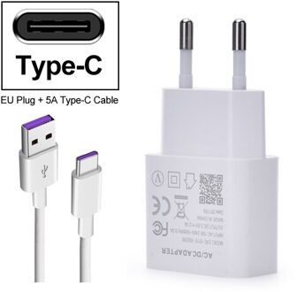 Snelle Oplader voor Huawei Y5 Y6 Y5 III Y7 Y9 NOVA JONG Y625 Y635 Y6 PRO Nova 2 lite honor 7A Y6 3.1 Type-C Usb Kabel EU plug type-C kabel
