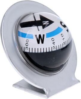 Snelle Respons Auto Auto Boot Truck 360 Graden Navigatie Kompas Dashboard Bal Mount Voor Camping Reizen Zilver