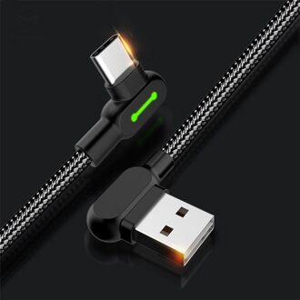 Snelle Usb-kabel Opladen Led Mobiele Telefoon Oplader Cord Data Kabel Voor Telefoon 0.5m