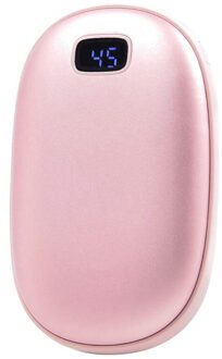 Snelle Verwarming Hand Warmers, 8000Mah Oplaadbare Hand Warmers/Usb Power Bank, 3 Warmte Niveaus Mini Dubbelzijdig Verwarming