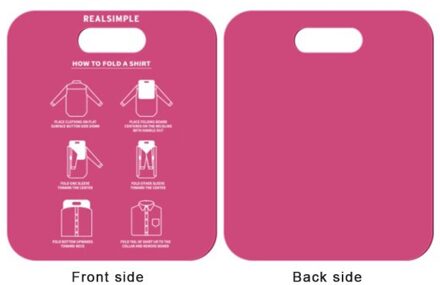 Snelle Vouwen Strijkplank T-shirts Handig Folding Board Kind/Adultclothes Shirt Folding Board Lui Vouwen Kleren Gereedschap roos rood