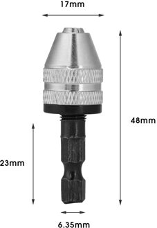 Snelspanboorhouder 6.5Mm Hex Shank Elektrische Schroevendraaier Boor Chuck Adapter Quick Change Converter Boor Tool H01334