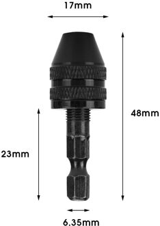 Snelspanboorhouder 6.5Mm Hex Shank Elektrische Schroevendraaier Boor Chuck Adapter Quick Change Converter Boor Tool H01335