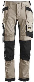 Snickers 6241 Stretch Werkbroek - Duurzaamheid en Bewegingsvrijheid in Één Khaki/Zwart - 88