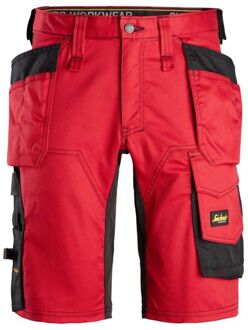 Snickers AllroundWork 6141 Stretch - Korte werkbroek - 56 - Rood
