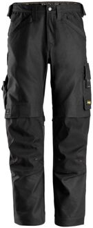 Snickers AllroundWork Canvas+ 6324 - Werkbroek - 46 - Zwart - 88 cm
