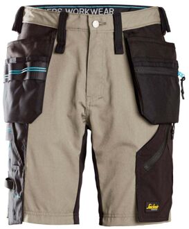 Snickers LiteWork 37.5® 6110 - Korte werkbroek - 62 - Khaki/Zwart