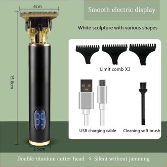 Snijden Professionele Clipper Haar Maaier Trimmer Voor Mannen Baard Scheerapparaat Kapsel Machine Kapsel Cutter Usb Oplaadbare elektrisch-display-2