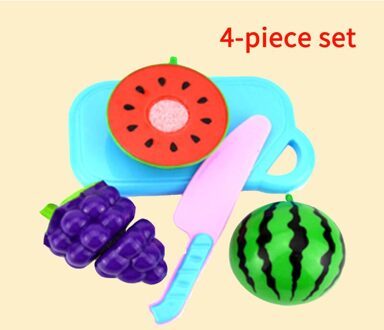Snijden Speelgoed Spelen Snijden Voedsel Keuken Speelgoed Snijden Fruit Groenten Pretend Voedsel Speeltoestel Vroege Ontwikkeling Leren Speelgoed 4stk fruit