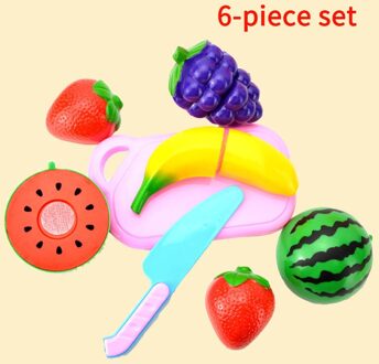 Snijden Speelgoed Spelen Snijden Voedsel Keuken Speelgoed Snijden Fruit Groenten Pretend Voedsel Speeltoestel Vroege Ontwikkeling Leren Speelgoed 6stk aardbei