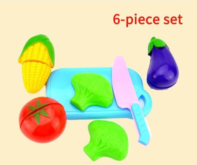 Snijden Speelgoed Spelen Snijden Voedsel Keuken Speelgoed Snijden Fruit Groenten Pretend Voedsel Speeltoestel Vroege Ontwikkeling Leren Speelgoed 6stk groenten