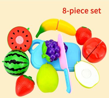 Snijden Speelgoed Spelen Snijden Voedsel Keuken Speelgoed Snijden Fruit Groenten Pretend Voedsel Speeltoestel Vroege Ontwikkeling Leren Speelgoed 8stk fruit
