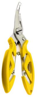 Snijden Vis Tang Multifunctionele Schaar Vissen Tang Scissor Braid Lijn Aas Cutter Hook Remover Etc. Tackle Tool geel