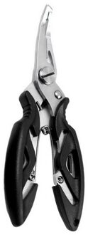 Snijden Vis Tang Multifunctionele Schaar Vissen Tang Scissor Braid Lijn Aas Cutter Hook Remover Etc. Tackle Tool zwart