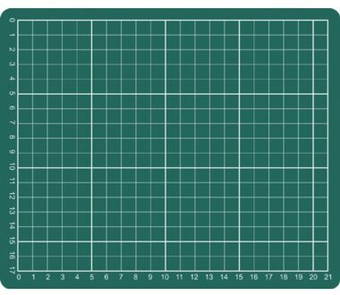 Snijmat a5 230x190mm groen
