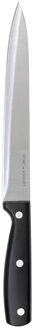 snijmes/keukenmes Essential - 1x stuks - RVS - zwart - 33 cm