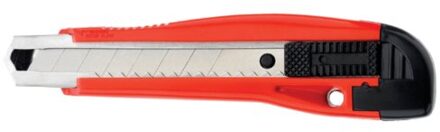 Snijmes Westcott Premium 18mm met metalen geleiding rood