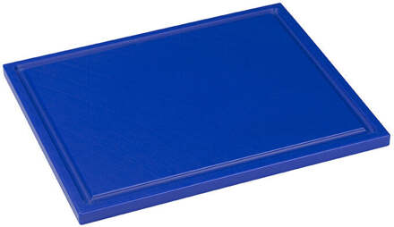 Snijplaat met sapgoot - 325x265x15mm - Blauw