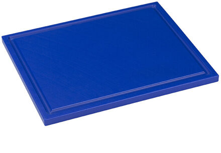 Snijplaat met sapgoot - 325x265x15mm - Blauw