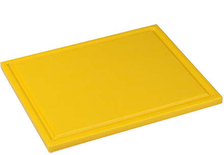 Snijplaat met sapgoot - 325x265x15mm - Geel