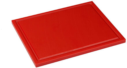 Snijplaat met sapgoot - 530x325x15mm - Rood