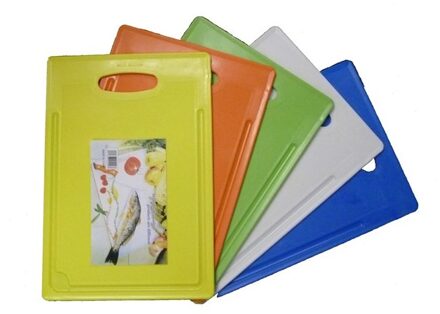 Snijplank Kunststof 24X35X0,6 Ass. Kleur Multikleur
