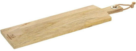 Snijplank met handvat 58 x 16 cm van mango hout - Snijplanken Bruin