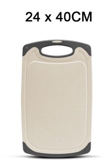 Snijplank Verdikte Grote Plastic Tarwe Stro Chop Board Huishoudelijke Dubbelzijdig Hakken Fruit Chop Boards Keuken Tool grijs
