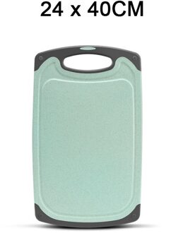 Snijplank Verdikte Grote Plastic Tarwe Stro Chop Board Huishoudelijke Dubbelzijdig Hakken Fruit Chop Boards Keuken Tool groen